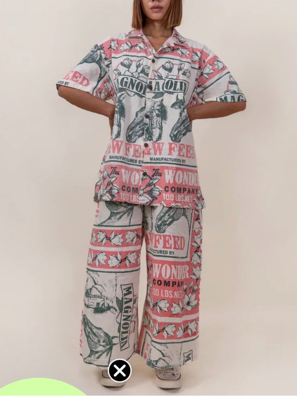 Vintage inspired sack cloth pants